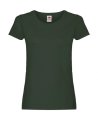 Goedkope Dames T-shirt Fruit of the Loom Lady fit 61-420-0 Bottle Green